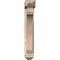 Ekena Millwork Legacy Arts and Crafts Smooth Bracket w/ Offset Brace, Douglas Fir, 5 1/2"W x 22"D x 34"H BKT0604X22X34LEC03SDF - alternate 2